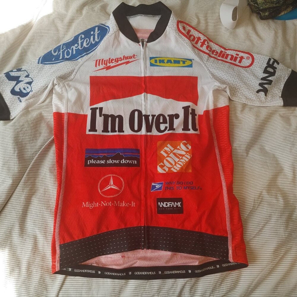 God & Famous 'I'm Over It Cycling' Jersey